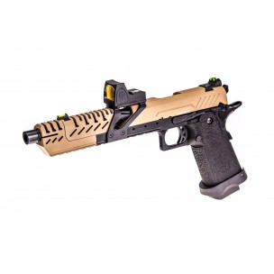 GBB GAZ HI-CAPA TITAN 7 NOIR / TAN 1,0J + POINT ROUGE BDS