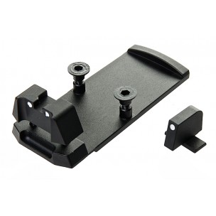 GK Tactical RMR Mount Base with Sight Set for SIG AIR P320 M17 GBB Pistol