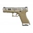 R17 Gen4 T8, metal slide, silver barrel, GBB, TAN