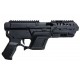 Recover Tactical P-IX Modular AR Platform for Airsoft G Series Pistols (P-IX+Basic, PG9 Grip) - Black