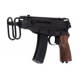 KSC Vz61 Walnut Grip Custom HW Gas Airsoft SMG (System 7 Japan Version)