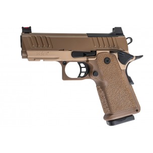 EMG Staccato Licensed CS Compact 2011 GBB Airsoft Pistol (Model: Master Grip / Standard / Green Gas) - DE