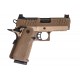 EMG Staccato Licensed CS Compact 2011 GBB Airsoft Pistol (Model: Master Grip / Standard / Green Gas) - DE