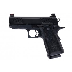 EMG Staccato Licensed CS Compact 2011 GBB Airsoft Pistol (Model: Master Grip / Standard / Green Gas) - BK