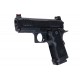 EMG Staccato Licensed CS Compact 2011 GBB Airsoft Pistol (Model: Master Grip / Standard / Green Gas) - BK