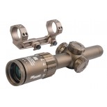 Holy Warrior TANGO Style 1-6X24MM Airsoft Rifle Scope w/ GEI Style Scope Mount - DE